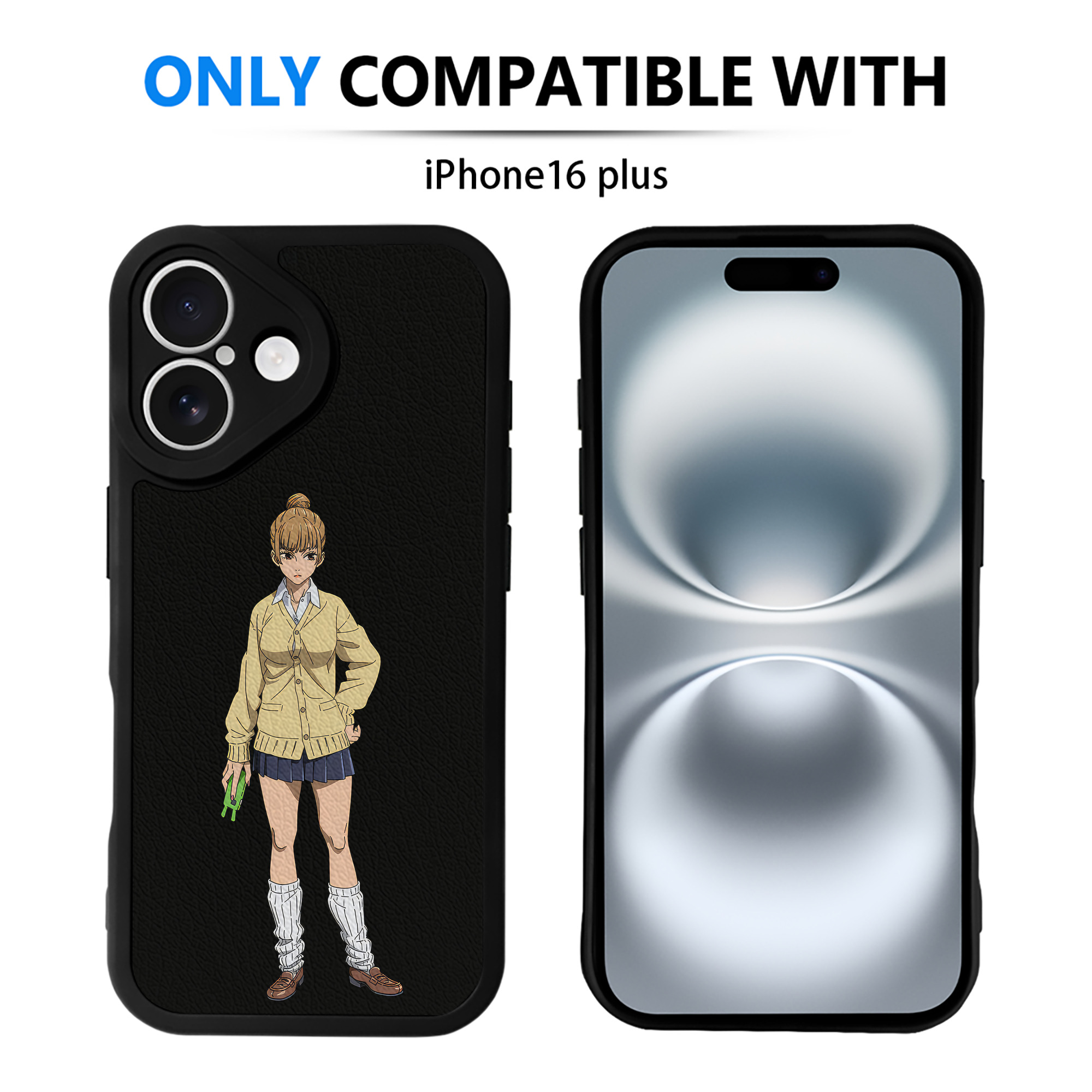 （画像用） 呪術廻戦 Jujutsu Kaisen 【iPhone 16シリーズ対応】シリコンスマホケース（レザー調） 材質：シリコン